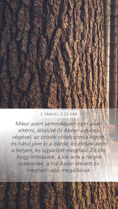 2 Sámuel 2:23 KAR Bible Verse Image