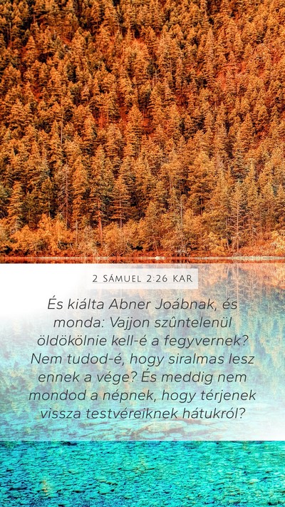 2 Sámuel 2:26 KAR Bible Verse Image