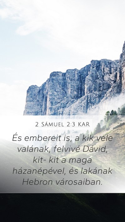 2 Sámuel 2:3 KAR Bible Verse Image