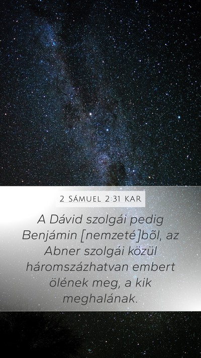 2 Sámuel 2:31 KAR Bible Verse Image
