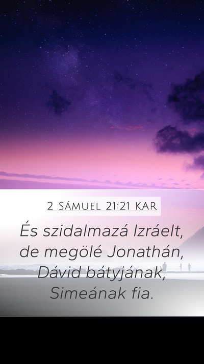 2 Sámuel 21:21 KAR Bible Verse Image