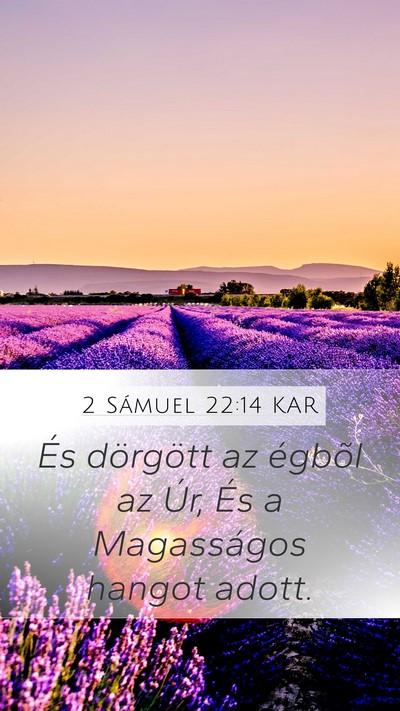 2 Sámuel 22:14 KAR Bible Verse Image
