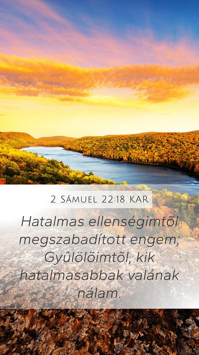 2 Sámuel 22:18 KAR Bible Verse Image