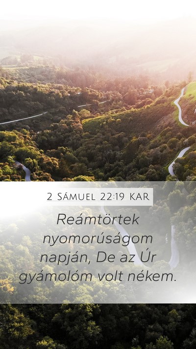 2 Sámuel 22:19 KAR Bible Verse Image