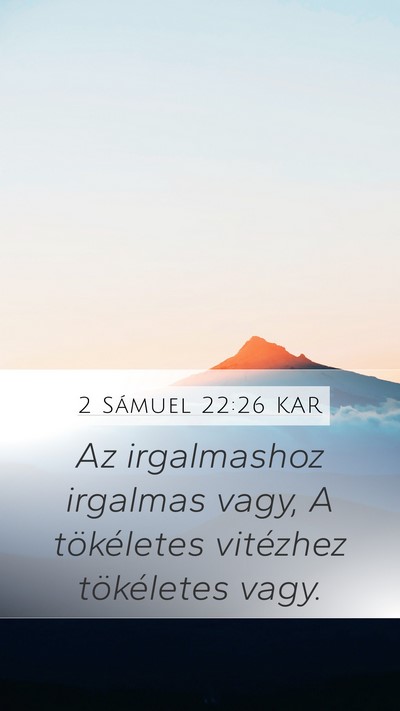 2 Sámuel 22:26 KAR Bible Verse Image