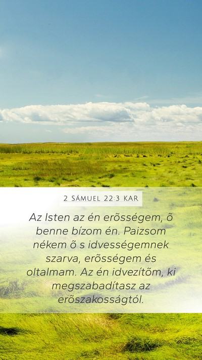 2 Sámuel 22:3 KAR Bible Verse Image