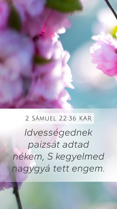 2 Sámuel 22:36 KAR Bible Verse Image
