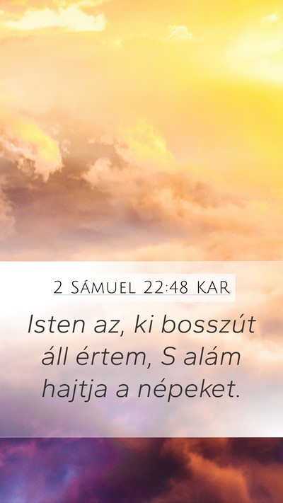2 Sámuel 22:48 KAR Bible Verse Image