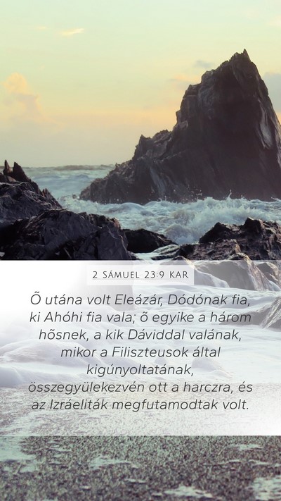 2 Sámuel 23:9 KAR Bible Verse Image