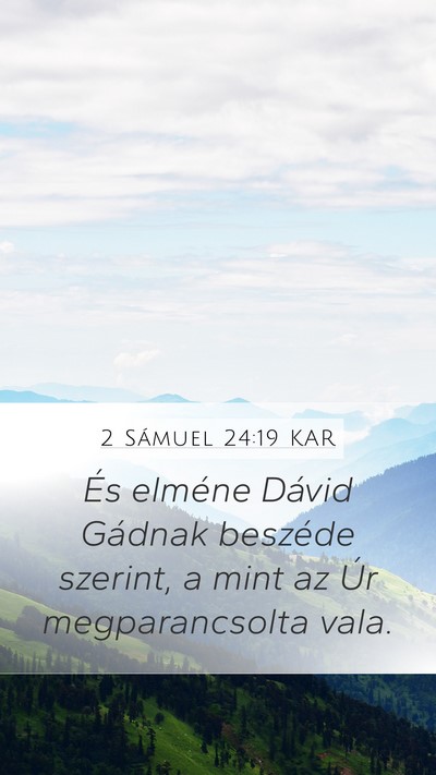 2 Sámuel 24:19 KAR Bible Verse Image
