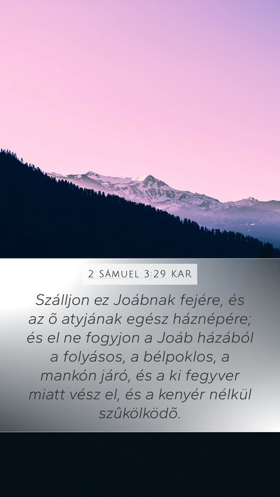 2 Sámuel 3:29 KAR Bible Verse Image