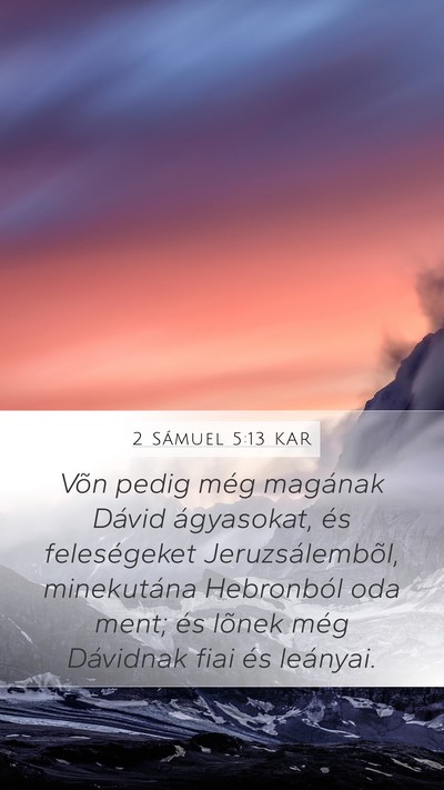 2 Sámuel 5:13 KAR Bible Verse Image