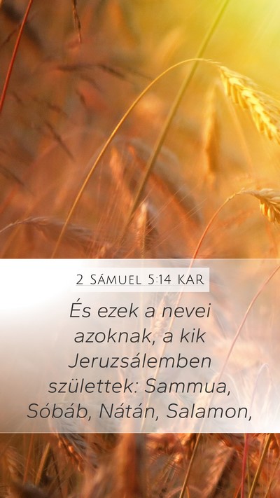 2 Sámuel 5:14 KAR Bible Verse Image