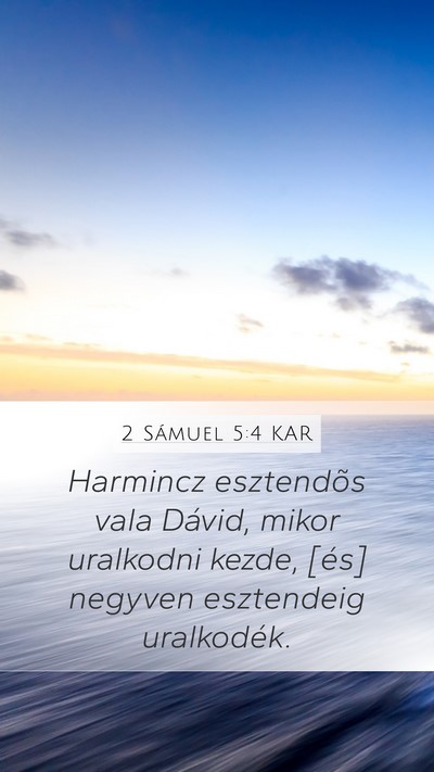 2 Sámuel 5:4 KAR Bible Verse Image