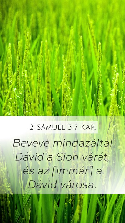 2 Sámuel 5:7 KAR Bible Verse Image