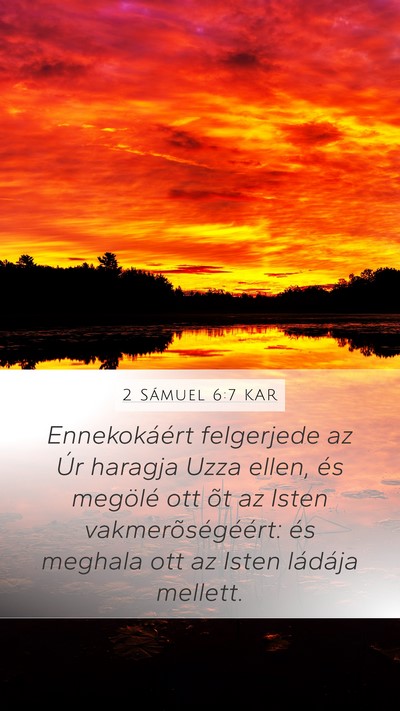 2 Sámuel 6:7 KAR Bible Verse Image