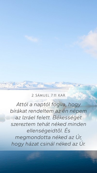 2 Sámuel 7:11 KAR Bible Verse Image