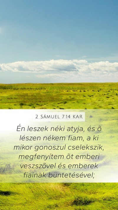 2 Sámuel 7:14 KAR Bible Verse Image