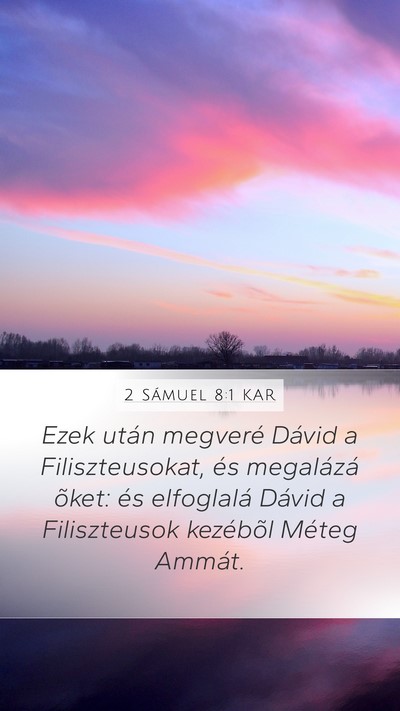 2 Sámuel 8:1 KAR Bible Verse Image