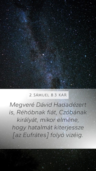 2 Sámuel 8:3 KAR Bible Verse Image
