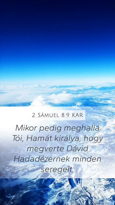 2 Sámuel 8:9 KAR Bible Verse Image