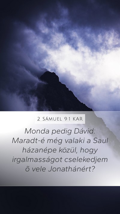 2 Sámuel 9:1 KAR Bible Verse Image