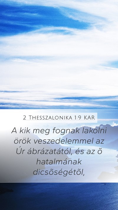 2 Thesszalonika 1:9 KAR Bible Verse Image