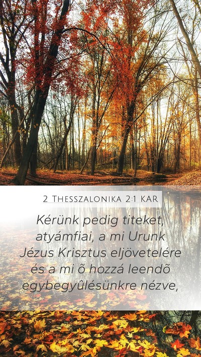 2 Thesszalonika 2:1 KAR Bible Verse Image