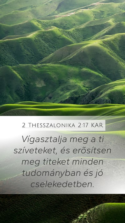 2 Thesszalonika 2:17 KAR Bible Verse Image