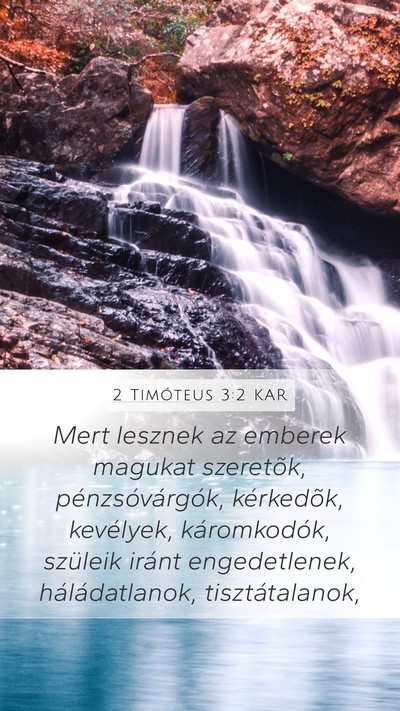 2 Timóteus 3:2 KAR Bible Verse Image