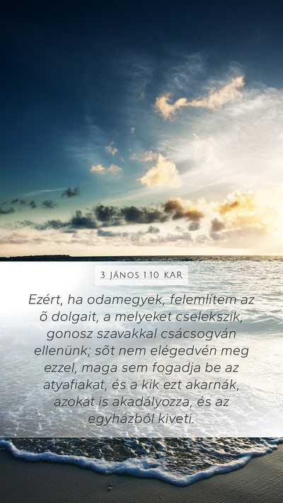 3 János 1:10 KAR Bible Verse Image