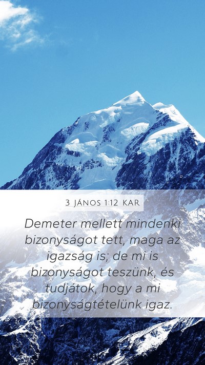 3 János 1:12 KAR Bible Verse Image
