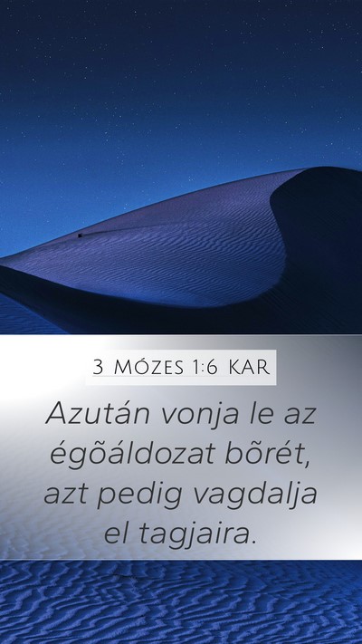 3 Mózes 1:6 KAR Bible Verse Image