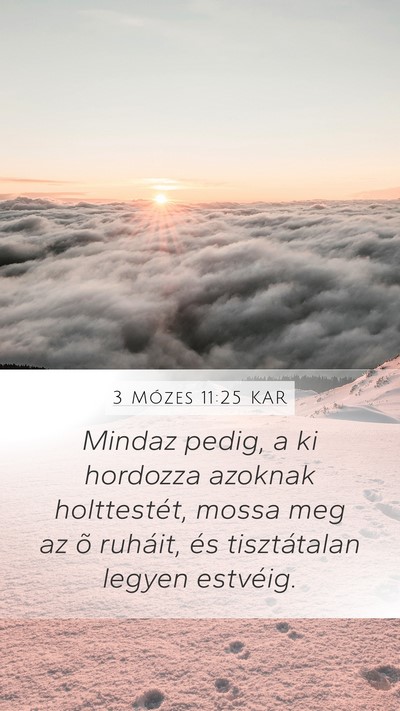 3 Mózes 11:25 KAR Bible Verse Image