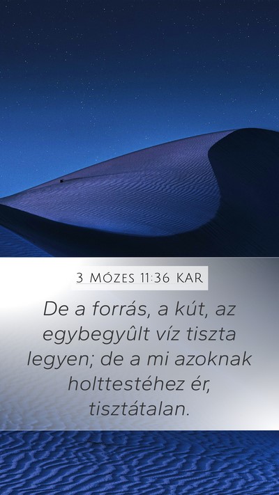 3 Mózes 11:36 KAR Mobile Phone Wallpaper - De a forrás, a kút, az egybegyûlt víz tiszta - Mobile Bible Verse Wallpaper