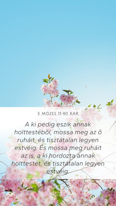 3 Mózes 11:40 KAR Bible Verse Image