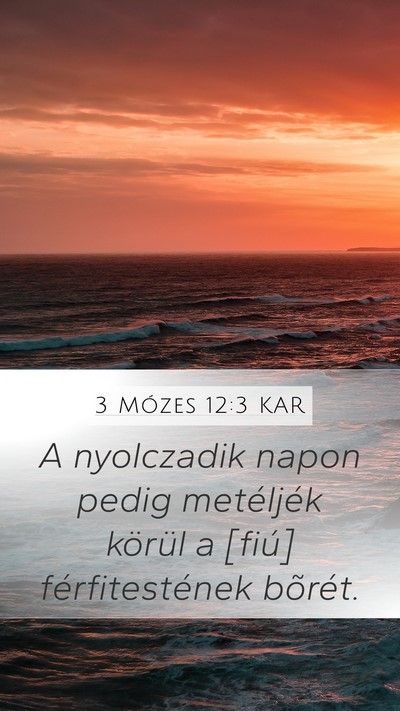 3 Mózes 12:3 KAR Bible Verse Image