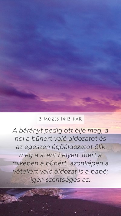 3 Mózes 14:13 KAR Bible Verse Image