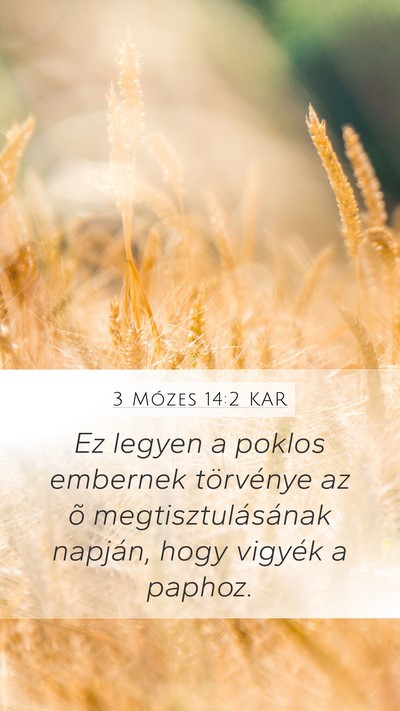 3 Mózes 14:2 KAR Bible Verse Image