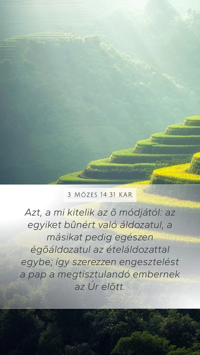 3 Mózes 14:31 KAR Bible Verse Image