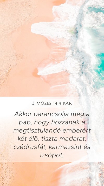 3 Mózes 14:4 KAR Bible Verse Image
