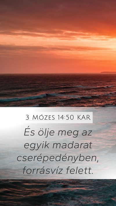 3 Mózes 14:50 KAR Bible Verse Image
