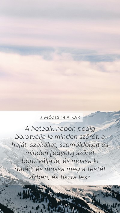 3 Mózes 14:9 KAR Bible Verse Image