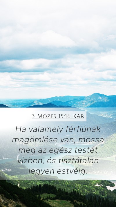 3 Mózes 15:16 KAR Bible Verse Image