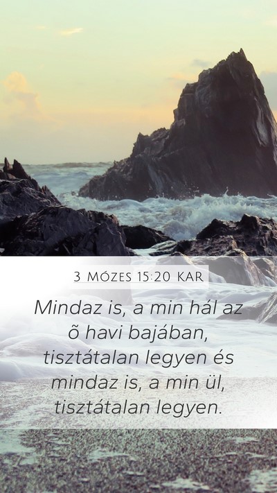 3 Mózes 15:20 KAR Bible Verse Image