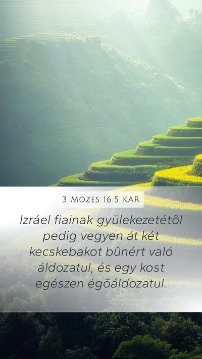 3 Mózes 16:5 KAR Bible Verse Image