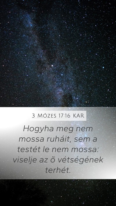 3 Mózes 17:16 KAR Bible Verse Image