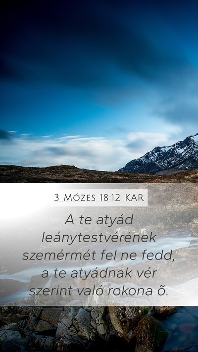 3 Mózes 18:12 KAR Bible Verse Image
