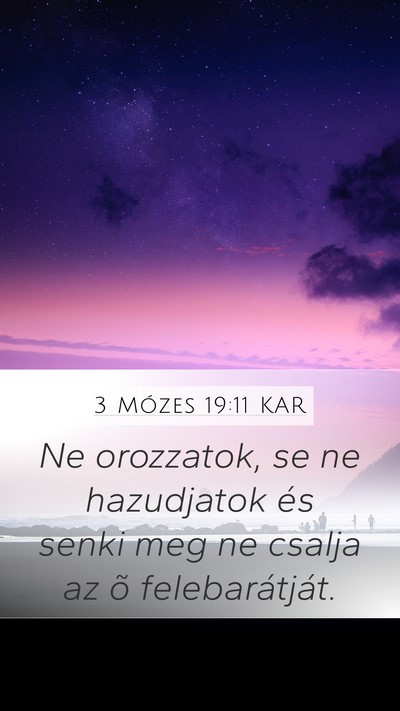 3 Mózes 19:11 KAR Bible Verse Image