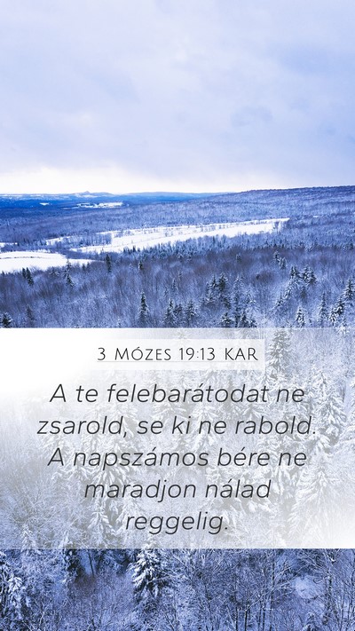 3 Mózes 19:13 KAR Bible Verse Image